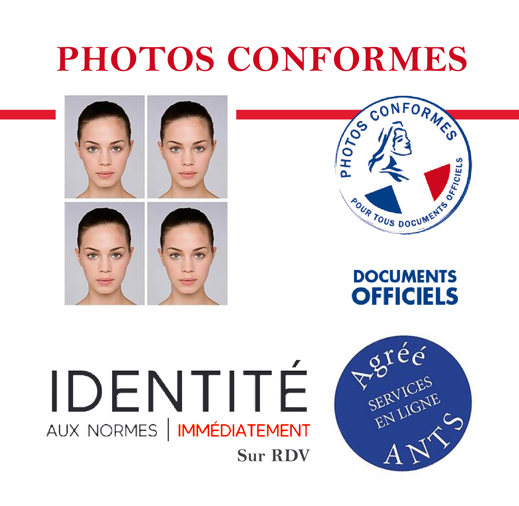 photo d'identiité, passeport, permis, ants, e-photo